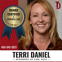 Board certified & Criminal Law | Terri Daniel | Attorney At Law, PLLC